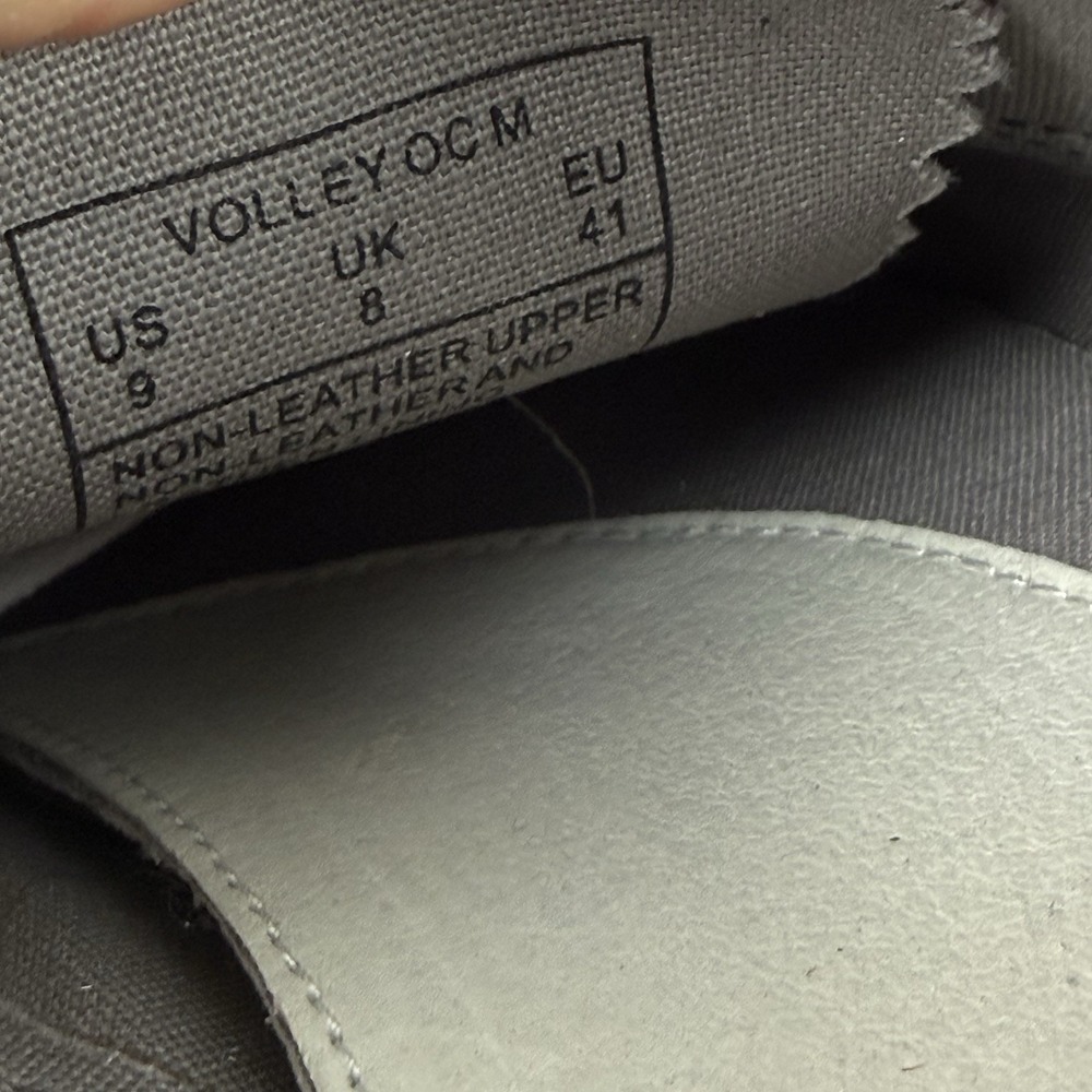 Volley OC Shoes 9 Mens Gray Canvas Lace Up Sneaker Australian Tennis Brand New - Picture 6 of 7